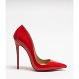 Hayy Shoes Sirius – Kırmızı Rugan Stiletto Deri Astarlı Topuklu Ayakkabı