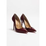 Hayy Shoes Sirius – Mürdüm Rugan Stiletto Deri Astarlı Topuklu Ayakkabı