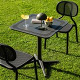 Haz Katlanır Polipropilen Masa 70x70 cm - Bahçe, Balkon, Kafe, Restoran, Dış Mekan İçin Siyah
