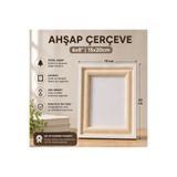Hazal AHŞAP RESİM ÇERÇEVESİ AYAKLI VE DUVARA ASMALI KREM 15*20