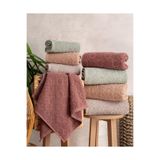 Hazangülü Buldan Üretimi Çeyizlik Deluxe Jakarlı Domino 4'lü El/Yüz Havlusu I 50x90