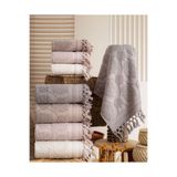 Hazangülü Buldan Üretimi Çeyizlik Deluxe Jakarlı Harem 4'lü El/Yüz Havlusu I 50x90