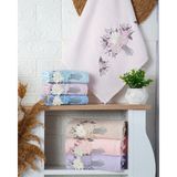 Hazangülü Collection Buldan Üretimi Buket Çeyizlik Pamuk 6’lı Mutfak Havlusu I 30X50 - 30 x 50 cm - Çok Renkli