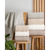 Hazangülü Collection Buldan Üretimi Çeyizlik Deluxe Jakarlı Girit 4'lü El/yüz Havlusu I 50X90 - 50 x 90 cm - Çok Renkli