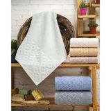 Hazangülü Collection Buldan Üretimi Çeyizlik Jakarlı Ekose Kısmi Kadife 6'lı Mutfak Havlusu I 30X50 - 30 x 50 cm - Çok Renkli