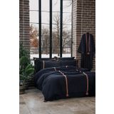 Hazar Çift Kişilik Nevresim Takımı %100 Organik Pamuk Saten Parça Boya Siyah 200x220 Cm