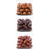 Hazar Gıda 3'lü Karma Hurma Seti: Bağdat, Medine ve Kudüs Hurması (3X500 Gr) 1.5 kg - 1,5 kg