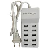 Hazar Led 10 Port USB Şarj İstasyonu Çoklu USB Şarj Aleti
