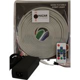 Hazar Led 12 Volt 6 x 12 mm Rgb Pixel Neon Şerit LED Set Rf Uzaktan Kumandalı WS2811 Magic Neon 5 m