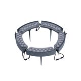Hazar Led 12 Watt Bahçe Armatürü Led Palmiye Ağaç ve Sütun Aydınlatma IP68 Dış Mekan Bahçe Aydınlatma Pembe