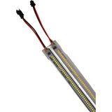 Hazar Led 220 Volt 2835 Çubuk LED 30 cm Kasalı Dim Edilebilir Bar LED Beyaz 6000-6500K-Şeffaf Cam