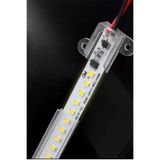 Hazar Led 220 Volt 4014 Çubuk Led 1M Kasalı Dim Edilebilir Bar Led Gün Işığı-Şeffaf Cam
