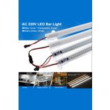 Hazar Led 220 Volt 4014 Çubuk Led 50cm Kasalı Dim Edilebilir Bar Led Beyaz-şeffaf Cam