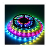 Hazar Led 5V Adreslenebilir WS2812B Argb Pixel Şerit M:60 LED 1m Magic LED - 1 m - Renkli