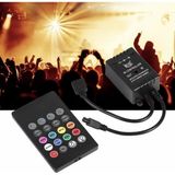 Hazar Led Müziğe Sese Duyarlı IR Kontrol RGB Kumandalı Driver - 1 m - Renkli