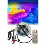 Hazar Led TV Arkası Şerit Led Ambiyans Aydınlatma Ambilight RGB Akıllı TV Ekran Senkronizasyonu 5M