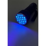 Hazar Led Uv Mor Işık El Feneri Taşınabilir 21 Ledli Ultraviyole Fener Para Kontrol Dedektörü