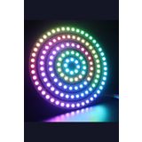 Hazar Led WS2812B Matrix Ekran Rgb LED Ayrı Ayrı Adresli 8 LED Halka LED Matrix Dijital Esnek Ekran 5 Volt