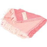Hazel & Coral 3 Katlı Müslin Bebek Havlusu Kırmızı – %100 Pamuk, 100x100 cm, 0–6 Yaş, Emici ve Yumuşak - 100 x 100 cm