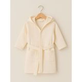 Hazel & Coral Çocuk & Bebek Bornozu Kapüşonlu Krem - 3 - 4 Yaş