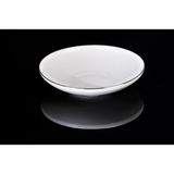 Hazel Düz Tabak 21 cm Krem- Platin - 500 ml - Beyaz