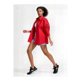 hazelin Kadın Kırmızı Oversize Uzun Basic Gömlek Hzl22w-bd139001