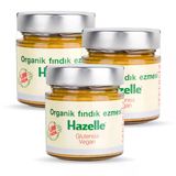 Hazelle Organik Şekersiz %100 Fındık Ezmesi 200 Gr X3 Adet Avantaj Paket