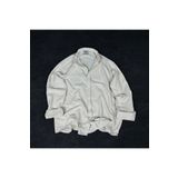 Hazhers Erkek Basic Oversize Gömlek Yaka Uzun Kollu Yazlık Gömlek