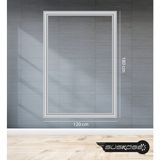 Hazır Dekoratif Duvar Çerçevesi 180-120CM / 4cm(Kalın) - Beyaz
