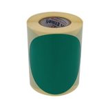 hazır etiketler , hazır al hızlı al Kuşe Daire Renk Baskılı Çap Etiketi 100mm Daire Ölçülerinde Yuvarlak Çıkartma Sticker Ruloda 250 Adet Kendinden Yapışkanlı Rulo Etiketi Barkod Yazıcılar ile Uyumlu 40mm Kuka (Yeşil)
