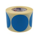 hazır etiketler , hazır al hızlı al Kuşe Daire Renk Baskılı Çap Etiketi 50mm X 50mm Ölçülerinde Yuvarlak Çıkartma Sticker 500 Adet Kendinden Yapışkanlı Rulo Etiketi Barkod Yazıcılar ile Uyumlu 40mm Kuka Kağıt Bazlı Etiket (MAVİ)