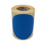 hazır etiketler , hazır al hızlı al Kuşe Daire Renk Baskılı Çap Etiketi 75mm Daire Ölçülerinde Yuvarlak Çıkartma Sticker Ruloda 300 Adet Kendinden Yapışkanlı Rulo Etiketi Barkod Yazıcılar ile Uyumlu 40mm Kuka (Mavi)