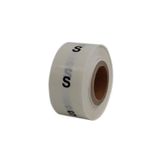 hazır etiketler , hazır al hızlı al PP Şeffaf Beden(Size) Etiketi 25mm X 25mm Çap Ruloda 500 Adet (Small)
