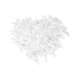 Hazır Fiyonk Sade Minik Saten Kurdele 10 Adet (Beyaz, 1 cm)