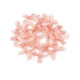 Hazır Fiyonk Sade Minik Saten Kurdele 10 Adet (Somon, 1 cm)