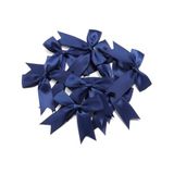 Hazır Fiyonk Sade Minik Saten Kurdele 2 cm - Lacivert - 100 Adet
