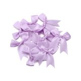 Hazır Fiyonk Sade Minik Saten Kurdele 2 cm - Lila - 100 Adet