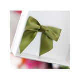 Hazır Fiyonk Sade Minik Saten Kurdele 2 cm - Yeşil - 100 Adet