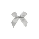 Hazır Fiyonk Sade Minik Saten Kurdele 25 Adet (Gri, 2 cm)