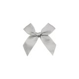Hazır Fiyonk Sade Minik Saten Kurdele 50 Adet (Gri, 2 cm)