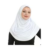 Hazır Giyim Türban Yumuşak Başörtü Şal White