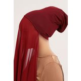 Hazır Pratik Lüks Boru Boneli Şifon Şal
