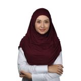 Hazır Türban Büzgülü Pileli Pratik Eşarp Tesettür Hijab - Namaz Örtüsü - Bordo
