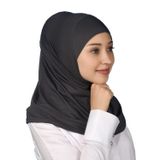 Hazır Türban Pratik Eşarp Tesettür Hijab - Namaz Örtüsü - Füme