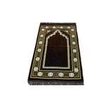 Haziran Kadife Namaz Seccadesi Kahverengi