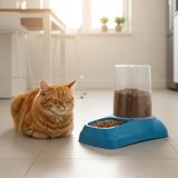 Hazneli Otomatik Kedi Köpek Mama Su Kabı 3 LT Sürekli Taze Beslenme
