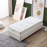 HB Bedding Muffy Ortopedik Bonel Yaylı Tek Kişilik Yatak - | 90 x 190 - 20 cm Kalınlık | - Beyaz - 90 x 190 cm