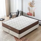 HB Bedding | Naturel Yaylı Yatak | Ekstra Ortopedik Konfor Ve Destekle Kesintisiz Uyku Deneyimi | 23cm Kalınlık | - Beyaz - 160 x 200 cm