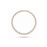 h&b design jewel Çelik Gold Kalpli Su Yolu Kolye