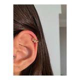 h&b design jewel Şık Taşlı Cerrahi Çelik Gold Baget Piercing, Zarif Takı Seçeneği